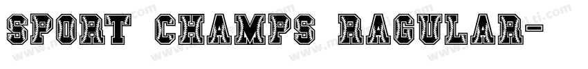 sport champs ragular字体转换